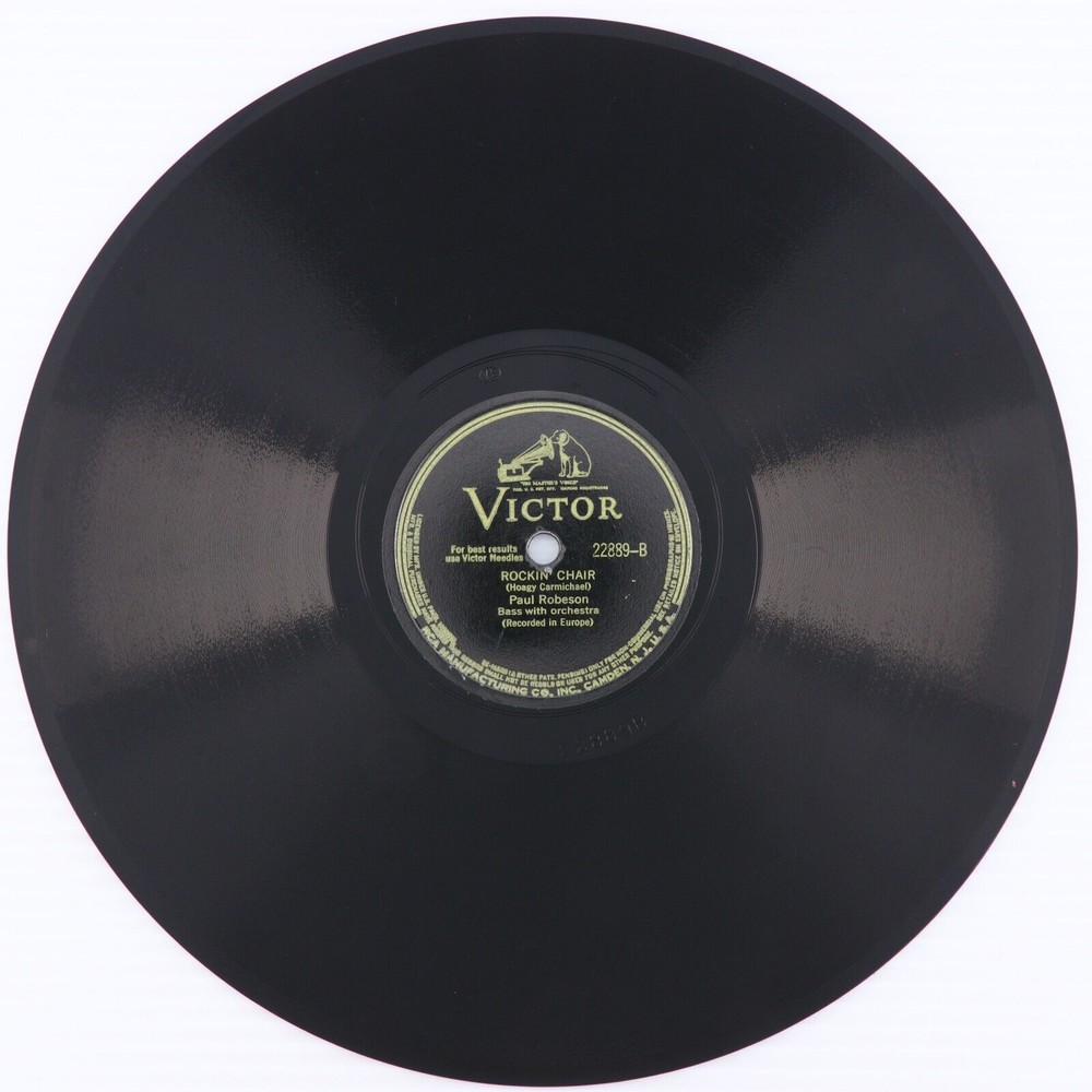 Paul Robeson, River Stay 'Way From My Door/Rockin' Chair 10" 78 rpm Record 22889 - Picture 4 of 16